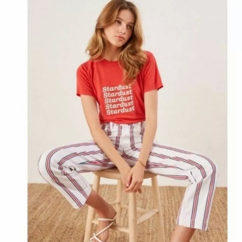Reformation Roper Jeans in Grenada Stripe 27